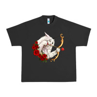Pigment Black cupid cat Urban Heavy Tee - OliviaCreatesArt