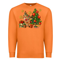 Carrot reindeer and christmas tree Premium Sweatshirt - AdoDesignShop