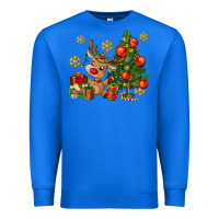 True Royal reindeer and christmas tree Premium Sweatshirt - AdoDesignShop