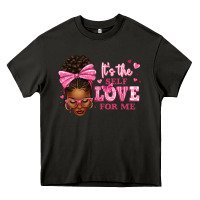 Asphalt it's the self love for me afro woman Heavy Core Tee - texasbilliewilder