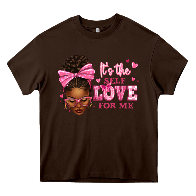 It's The Self Love For Me Afro Woman Heavy Core Tee by texasbilliewilder | Teevron