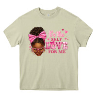 Mossy it's the self love for me afro woman Heavy Core Tee - texasbilliewilder