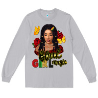 Moon Dust black girl magic Long Sleeve Tee - FaDigitalArtStudio