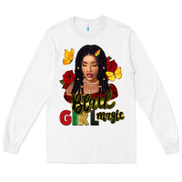 White black girl magic Long Sleeve Tee - FaDigitalArtStudio