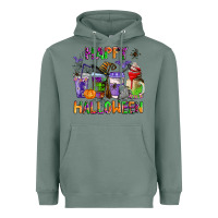 Sage happy halloween coffee cups Heavyweight Hoodie - AdoDesignShop