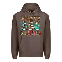 Coffee Howdy Christmas Premium Hoodie - CowhideDigitalArt