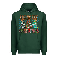 Sports Green Howdy Christmas Premium Hoodie - CowhideDigitalArt