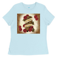 Baby Blue fear is temporary regret is forever Ladies Tee - TumblerDesignByShophia
