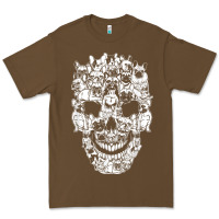 Cacao Matching Family French Bulldog Dog Skull Costume Halloween Premium Tee - maiPhamDesign