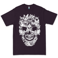 Plum Matching Family French Bulldog Dog Skull Costume Halloween Premium Tee - maiPhamDesign