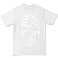 White Matching Family French Bulldog Dog Skull Costume Halloween Premium Tee - maiPhamDesign