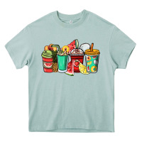Arona Fruits coffee cups Heavy Core Tee - NancyCooperArtShop