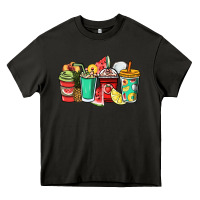 Asphalt Fruits coffee cups Heavy Core Tee - NancyCooperArtShop