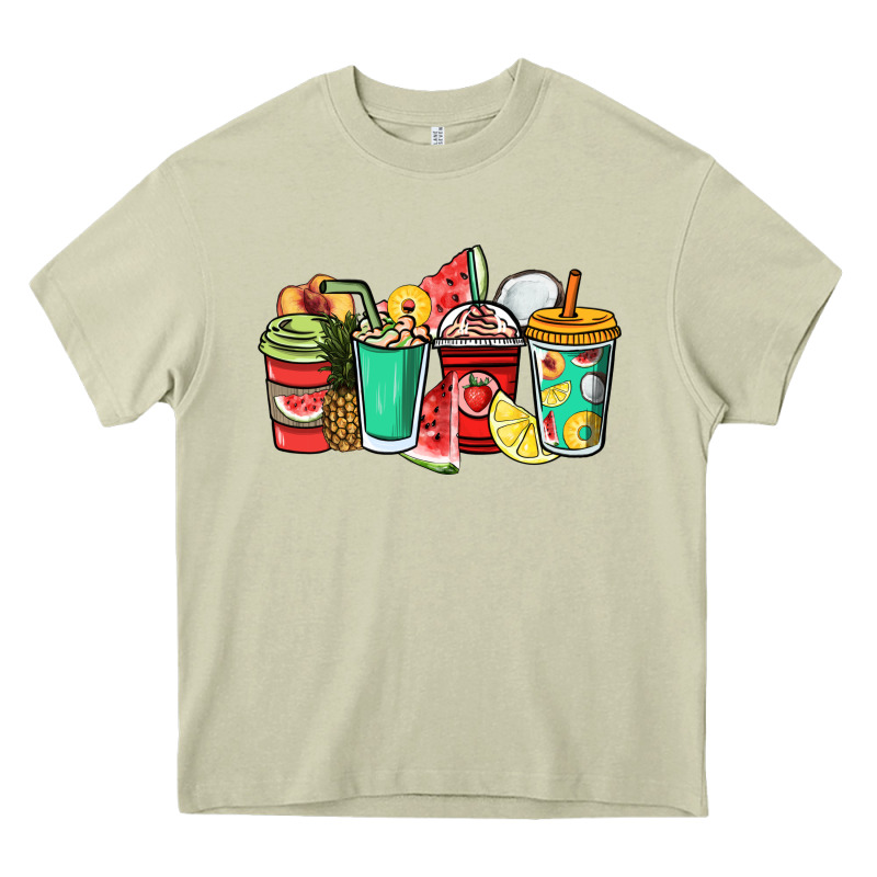 Fruits Coffee Cups Heavy Core Tee by NancyCooperArtShop | Teevron