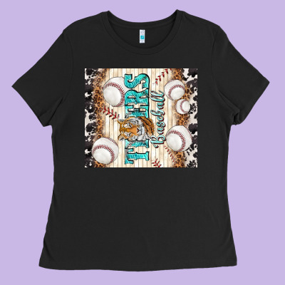 Tigers Baseball With Tiger Ladies Tee Designed By Tumblerdesignbyshophia