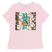 Bubblegum Pink tigers baseball with tiger Ladies Tee - TumblerDesignByShophia