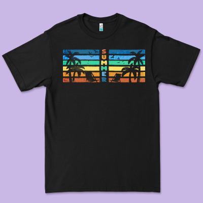 Retro Summer Premium Tee Designed By Tumblerdesignbyshophia