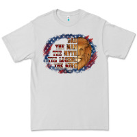 Dove Grey dad the man american flag Premium Tee - Jasminsmagicworld