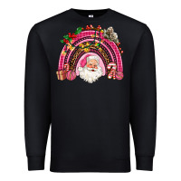 Black pink christmas rainbow Premium Sweatshirt - AdoDesignShop