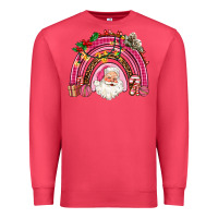 Cardinal pink christmas rainbow Premium Sweatshirt - AdoDesignShop