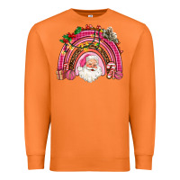 Carrot pink christmas rainbow Premium Sweatshirt - AdoDesignShop