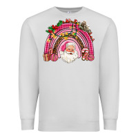 Dove Grey pink christmas rainbow Premium Sweatshirt - AdoDesignShop