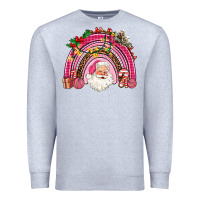 Heather Grey pink christmas rainbow Premium Sweatshirt - AdoDesignShop