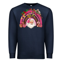Navy pink christmas rainbow Premium Sweatshirt - AdoDesignShop