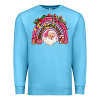 Ocean Blue pink christmas rainbow Premium Sweatshirt - AdoDesignShop
