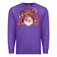Purple pink christmas rainbow Premium Sweatshirt - AdoDesignShop
