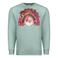 Seafoam pink christmas rainbow Premium Sweatshirt - AdoDesignShop