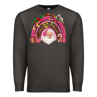 Smoke pink christmas rainbow Premium Sweatshirt - AdoDesignShop