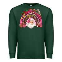 Sports Green pink christmas rainbow Premium Sweatshirt - AdoDesignShop