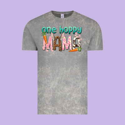 One Hoppy Mama Mother's Day Vintage Tee Designed By Howdyjamesfarm