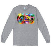 Heather Grey Autism accept understand love Long Sleeve Tee - FaDigitalArtStudio