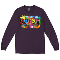 Plum Autism accept understand love Long Sleeve Tee - FaDigitalArtStudio