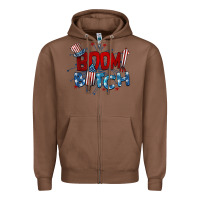 Chestnut boom bitch 4th of july Zipper Hoodie - BarkalooDesign