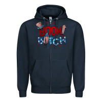 Navy boom bitch 4th of july Zipper Hoodie - BarkalooDesign