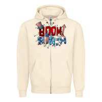 Sandshell boom bitch 4th of july Zipper Hoodie - BarkalooDesign