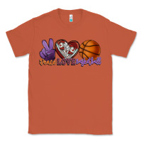 Copper Peace love Basketball Classic Tee - HowdyJamesFarm