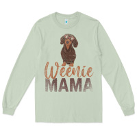Matcha Dog Lover Women Gift Weenie Mama Pet Mom Wiener Dachshund Long Sleeve Tee - maiPhamDesign