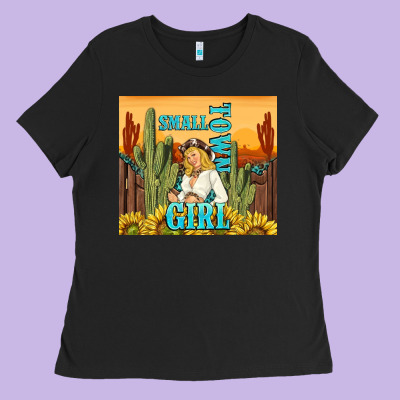 Small Town Girl Ladies Tee Designed By Tumblerdesignbyshophia