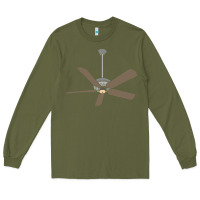 Army Green ceiling fan lazy diy halloween costume funny easy t shirt Long Sleeve Tee - maiPhamDesign