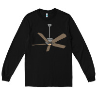 Black ceiling fan lazy diy halloween costume funny easy t shirt Long Sleeve Tee - maiPhamDesign