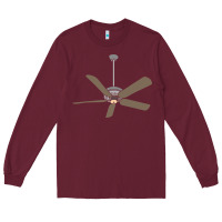 Burgundy ceiling fan lazy diy halloween costume funny easy t shirt Long Sleeve Tee - maiPhamDesign