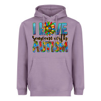 Lavender ı love someone with autism Heavyweight Hoodie - AdoDesignShop