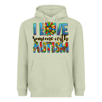 Matcha ı love someone with autism Heavyweight Hoodie - AdoDesignShop