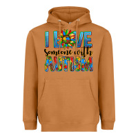 Meerkat ı love someone with autism Heavyweight Hoodie - AdoDesignShop