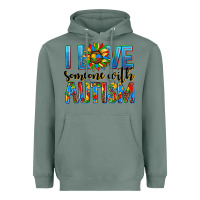 Sage ı love someone with autism Heavyweight Hoodie - AdoDesignShop