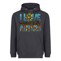 Smoke ı love someone with autism Heavyweight Hoodie - AdoDesignShop